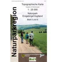 5/6 Topographische Karte Sachsen - Naturpark Erzgebirge / Vogtland 1:25.000 Landesamtvermessungsamt Sachsen