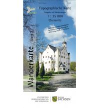 Topographische Karte Sachsen 21 - Chemnitz 1:25.000 Landesamtvermessungsamt Sachsen