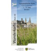 Topographische Karte Sachsen 40 - Dresden 1:25.000 Landesamtvermessungsamt Sachsen