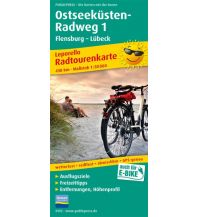 f&b Radkarten Ostseeküsten-Radweg 1, Flensburg - Lübeck, Radtourenkarte 1:50.000 Freytag-Berndt und ARTARIA