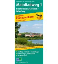f&b Cycling Maps MainRadweg 1, Bischofsgrün/Creußen - Würzburg, Radtourenkarte 1:50.000 Freytag-Berndt und ARTARIA