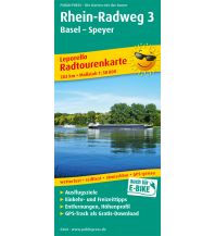 f&b Radkarten Rhein-Radweg 3, Basel - Speyer, Radtourenkarte 1:50.000 Freytag-Berndt und ARTARIA