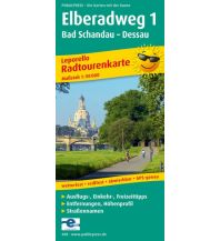 f&b Radkarten Elberadweg 1, Bad Schandau - Dessau, Radtourenkarte 1:50.000 Freytag-Berndt und ARTARIA