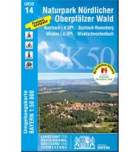 Hiking Maps Bavaria UK50-14 Naturpark Nördlicher Oberpfälzer Wald LDBV