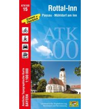 Hiking Maps Bavaria ATK100-15 Rottal-Inn (Amtliche Topographische Karte 1:100000) LDBV