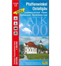 Hiking Maps Bavaria ATK100-17 Pfaffenwinkel, Ostallgäu (Amtliche Topographische Karte 1:100000) LDBV