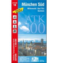 Wanderkarten Tirol Bayerische ATK100-18, München Süd 1:100.000 LDBV