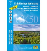 Wanderkarten Bayern UK50-7, Fränkisches Weinland 1:50.000 LDBV