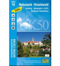 Hiking Maps Bavaria UK50-19 Naturpark Hirschwald LDBV
