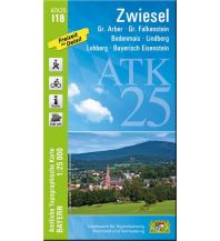 Wanderkarten Bayern Bayerische ATK25-I18, Zwiesel 1:25.000 LDBV