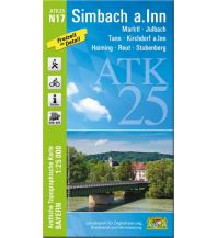 Hiking Maps Upper Austria Bayerische ATK25-N17, Simbach am Inn 1:25.000 LDBV