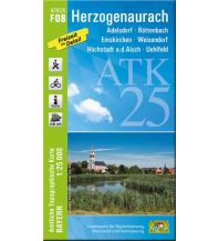 Hiking Maps Bavaria ATK25-F08 Herzogenaurach (Amtliche Topographische Karte 1:25000) LDBV