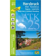 Wanderkarten Bayern Bayerische ATK25-G11, Hersbruck 1:25.000 LDBV