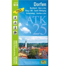 Hiking Maps Bavaria Bayerische ATK25-N14, Dorfen 1:25.000 LDBV