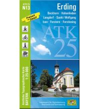 Hiking Maps ATK25-N13 Erding (Amtliche Topographische Karte 1:25000) LDBV