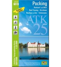 Hiking Maps Upper Austria Bayerische ATK25-M19, Pocking 1:25.000 LDBV