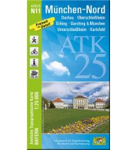 Wanderkarten Bayern Bayerische ATK25-N11, München-Nord 1:25.000 LDBV