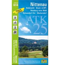 Hiking Maps Bavaria ATK25-H14 Nittenau (Amtliche Topographische Karte 1:25000) LDBV