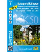 Hiking Maps Bavaria Bayerische UK50-2, Naturpark Haßberge 1:50.000 LDBV