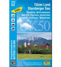 Hiking Maps Bavaria UK50-52 Tölzer Land, Starnberger See LDBV
