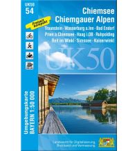 Hiking Maps Tyrol UK50-54 Chiemsee, Chiemgauer Alpen 1:50.000 LDBV