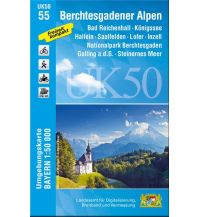 Hiking Maps Bavaria Bayerische UK50-55, Berchtesgadener Alpen 1:50.000 LDBV