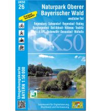 Wanderkarten Bayern UK50-26 Naturpark Oberer Bayerischer Wald - westlicher Teil LDBV