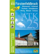 Hiking Maps Bavaria Bayerische ATK25-N10, Fürstenfeldbruck 1:25.000 LDBV