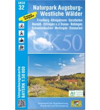 Wanderkarten Bayern UK50-32 Naturpark Augsburg - Westliche Wälder 1:50.000 LDBV