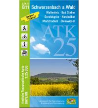 Hiking Maps Bavaria ATK25-B11 Schwarzenbach a.Wald (Amtliche Topographische Karte 1:25000) LDBV