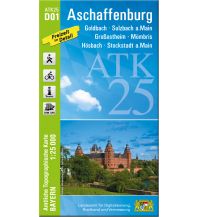 Hiking Maps Bavaria ATK25-D01 Aschaffenburg (Amtliche Topographische Karte 1:25000) LDBV