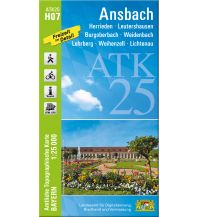 ATK25-H07 Ansbach (Amtliche Topographische Karte 1:25000) LDBV