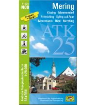 Wanderkarten Bayern Bayerische ATK25-N09, Mering 1:25.000 LDBV