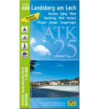 Hiking Maps Bavaria ATK25-O08 Landsberg am Lech (Amtliche Topographische Karte 1:25000) LDBV