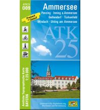 Wanderkarten Bayern Bayerische ATK25-O09, Ammersee 1:25.000 LDBV