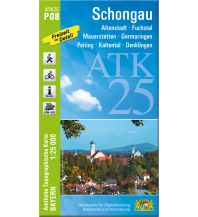 Wanderkarten Bayern Bayerische ATK25-P08, Schongau 1:25.000 LDBV
