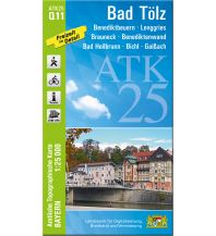 Hiking Maps Bavaria Bayerische ATK25-Q11, Bad Tölz 1:25.000 LDBV
