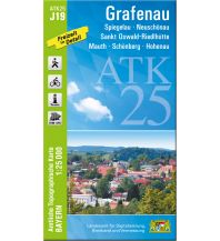 Hiking Maps Bavaria ATK25-J19 Grafenau (Amtliche Topographische Karte 1:25000) LDBV