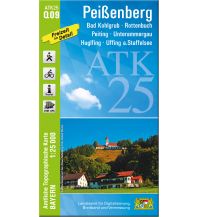 Hiking Maps Bavaria Bayerische ATK25-Q09, Peißenberg 1:25.000 LDBV