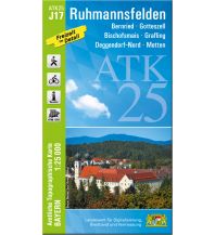 Hiking Maps Bavaria ATK25-J17 Ruhmannsfelden (Amtliche Topographische Karte 1:25000) LDBV