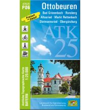 Hiking Maps Bavaria ATK25-P06 Ottobeuren (Amtliche Topographische Karte 1:25000) LDBV