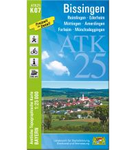 Hiking Maps Black Forest / Swabian Alps Bayerische ATK25-K07, Bissingen 1:25.000 LDBV