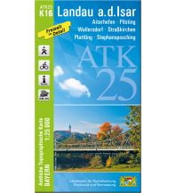 Hiking Maps Bavaria Bayerische ATK25-K16, Landau an der Isar 1:25.000 LDBV