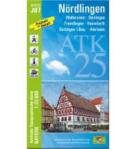 Hiking Maps Black Forest / Swabian Alps Bayerische ATK25-J07, Nördlingen 1:25.000 LDBV