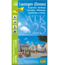 Hiking Maps Black Forest / Swabian Alps Bayerische ATK25-L06, Lauingen an der Donau 1:25.000 LDBV
