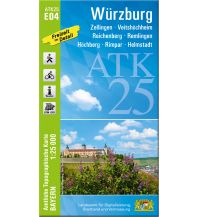 Wanderkarten Bayern ATK25-E04 Würzburg (Amtliche Topographische Karte 1:25000) LDBV