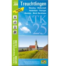 Hiking Maps Bavaria ATK25-J08 Treuchtlingen (Amtliche Topographische Karte 1:25000) LDBV