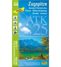 Wanderkarten Tirol Bayerische ATK25-S09, Zugspitze 1:25.000 LDBV