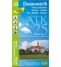 Wanderkarten Bayern Bayerische ATK25-K08, Donauwörth 1:25.000 LDBV