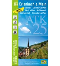 Hiking Maps Bavaria ATK25-E01 Erlenbach a.Main (Amtliche Topographische Karte 1:25000) LDBV